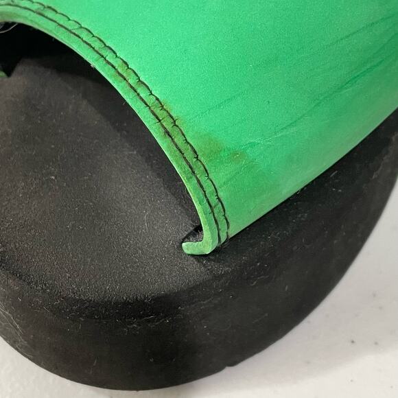 Vintage 90s Y2k Classified Green Black Foam Chunky Platform Slide Sandals 8 - Picture 8 of 8